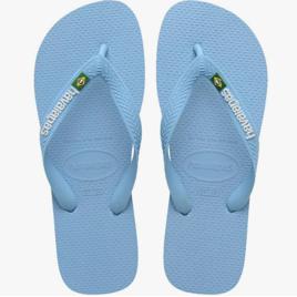 Chinelo Havaianas Brasil Logo Azul Lavanda