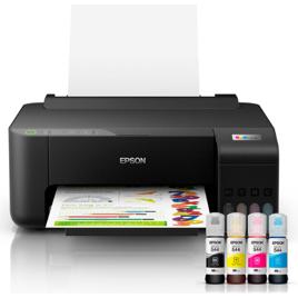 Impressora Epson EcoTank L1250 - Tanque de Tinta Colorida, Wi-Fi Direct, Comando de voz, Bivolt - Preto