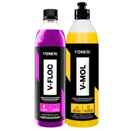 Kit Shampoo Automotivo Esfregação Neutro V-floc V-mol Vonixx