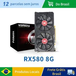 Placa de vídeo RX580 8GB DDR5 GPU