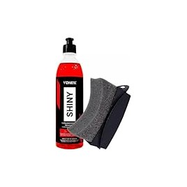 Shiny Pneu Pretinho Super Brilho e Proteção 500ml Vonixx + Aplicador de Pretinho Detailer